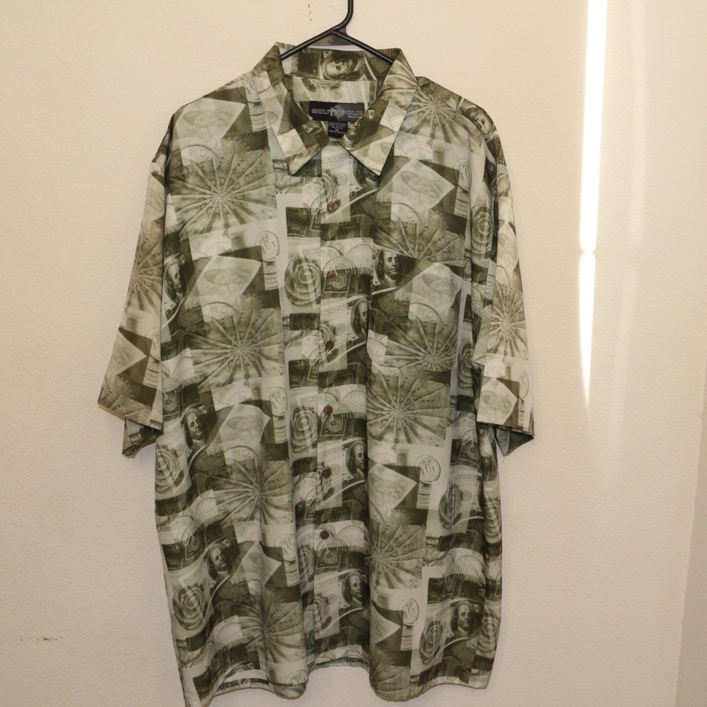 🤑(Southpole) Vintage 100 Bill Shirt